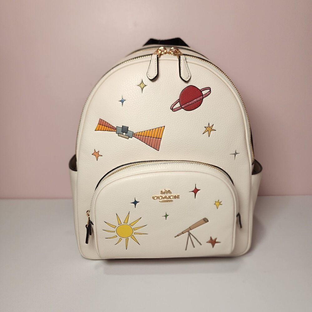 NWT Coach CU389 Coach X Observed By Us Court Backpack IN Chalk Multi